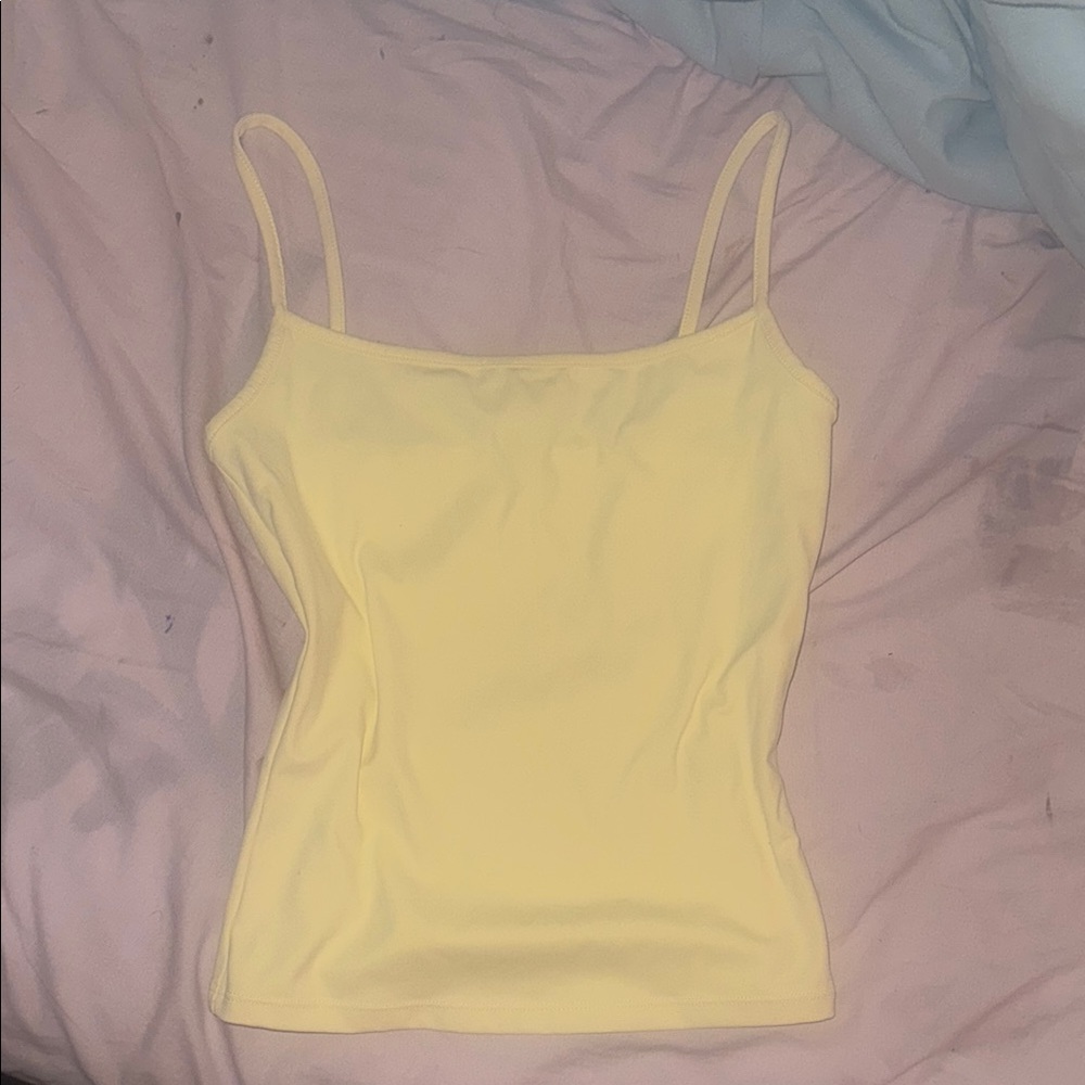 GARAGE Yellow Sleek Scoop Cami